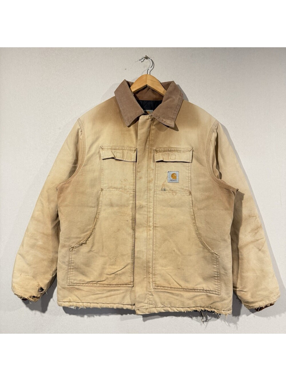 Vintage Carhartt C03 Traditional Coat Arctic Quilted Heavy Duck Canvas Jacket 48